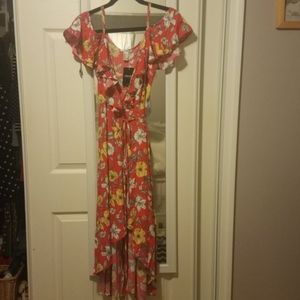 Hi Low Wrap Dress